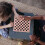 2Pièces Plateau D'échecs Bois Portable Accessoire Design 7
