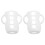 8Pcs Silicone Baby Bottle Sleeve Covers White Nursery Bottle Protector 2