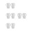 8Pcs Silicone Baby Bottle Sleeve Covers White Nursery Bottle Protector 10