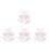 4Sets Katzenkostüm Set Plüsch Ohrband Bogen Weiß 8
