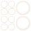 400Pcs Quick Install Silicone Seal Rings White Durable Jar Gaskets 2