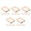 20Pcs Khaki Wooden Deckle Mold Screen for Papermaking and Art Projects 4
