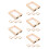 20Pcs Khaki Wooden Deckle Mold Screen for Papermaking and Art Projects 5