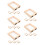 20Pcs Khaki Wooden Deckle Mold Screen for Papermaking and Art Projects 7