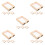 20Pcs Khaki Wooden Deckle Mold Screen for Papermaking and Art Projects 8