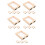 20Pcs Khaki Wooden Deckle Mold Screen for Papermaking and Art Projects 9