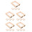 20Pcs Khaki Wooden Deckle Mold Screen for Papermaking and Art Projects 10