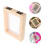 20Pcs Khaki Wooden Deckle Mold Screen for Papermaking and Art Projects 11