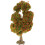 5Pcs Green Miniature Model Fall Trees Plastic Wire Bases for Diorama 2