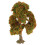 5Pcs Green Miniature Model Fall Trees Plastic Wire Bases for Diorama 3