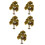 5Pcs Green Miniature Model Fall Trees Plastic Wire Bases for Diorama 7