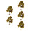 5Pcs Green Miniature Model Fall Trees Plastic Wire Bases for Diorama 8