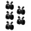 5Pcs Noise Cancelling Ear Muffs Black ABS for Construction Safety 8
