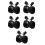 5Pcs Noise Cancelling Ear Muffs Black ABS for Construction Safety 9