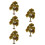 5Pcs Green Miniature Model Fall Trees Plastic Wire Bases for Diorama 9