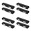 8Pcs PU Black Piccolo Travel Case with Soft Lining Organizer 10