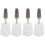 4Pcs White Cuticle Pusher Tool Nail Drill Bits for Acrylic Nail Art 6