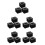 15Pcs Black Mic Logo Cubes Plastic Interview Microphone Flag Stands 9
