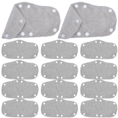 75Pcs Grey Fabric Sweatbands for Safety Replacement Liner 1
