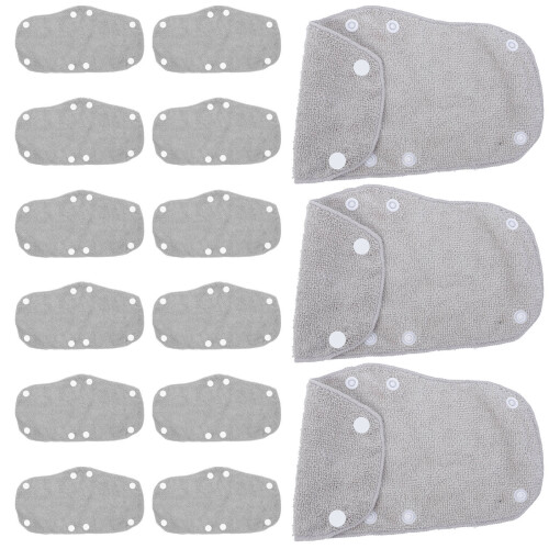 75Pcs Grey Fabric Sweatbands for Safety Replacement Liner 2