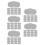 75Pcs Grey Fabric Sweatbands for Safety Replacement Liner 5