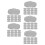 75Pcs Grey Fabric Sweatbands for Safety Replacement Liner 6