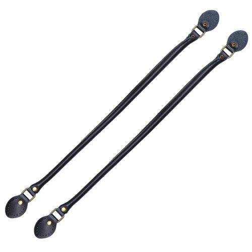 2Pairs Black Bag Strap Replacement Thick Durable Handbag Belt 2