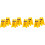 8Pcs Compact Yellow Desktop Makeup Mirror Foldable Stand for Daily Use 4