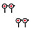 2Sets Soccer Goal Net Target Adjustable Height for Improving Accuracy 6