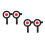 2Sets Soccer Goal Net Target Adjustable Height for Improving Accuracy 9