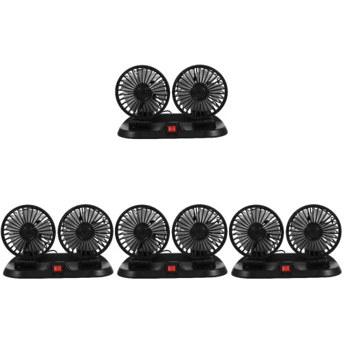 4Sets Rotatable Car Fans Multi-Color PP Auto Dashboard Cooling Fans 2