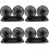 4Sets Rotatable Car Fans Multi-Color PP Auto Dashboard Cooling Fans 6