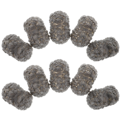 100Pcs Dark Grey Mini Landscape Ornament Durable Plastic Rockery Decor 1