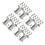60Pcs High-Level Grey Plastic Train Bridge Supports for Home Rails 4