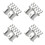 60Pcs High-Level Grey Plastic Train Bridge Supports for Home Rails 5