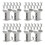 60Pcs High-Level Grey Plastic Train Bridge Supports for Home Rails 6