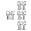 60Pcs High-Level Grey Plastic Train Bridge Supports for Home Rails 9
