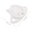 White Plastic Hygiene Tray Portable Antisplash Cup Support 3