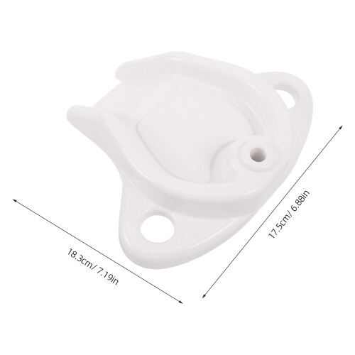 White Plastic Hygiene Tray Portable Antisplash Cup Support 2
