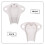 White Plastic Hygiene Tray Portable Antisplash Cup Support 8