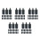 100Pcs Aquarium Air Stone Diffuser for Fish Tank Aeration 5