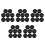40Pcs Durable Rubber Suction Cup Base for Heavy Bag Training Mount 4