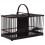 4Pcs Lightweight Plastic Bird Reptile Carrier Coffee Decorative Cage 2