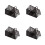 4Pcs Lightweight Plastic Bird Reptile Carrier Coffee Decorative Cage 4