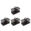 4Pcs Lightweight Plastic Bird Reptile Carrier Coffee Decorative Cage 5