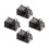4Pcs Lightweight Plastic Bird Reptile Carrier Coffee Decorative Cage 6