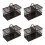 4Pcs Lightweight Plastic Bird Reptile Carrier Coffee Decorative Cage 8