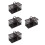4Pcs Lightweight Plastic Bird Reptile Carrier Coffee Decorative Cage 9