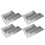 12Pcs Metal Bunny Food Dispenser Silver Iron Durable Rabbit Feeder Box 3