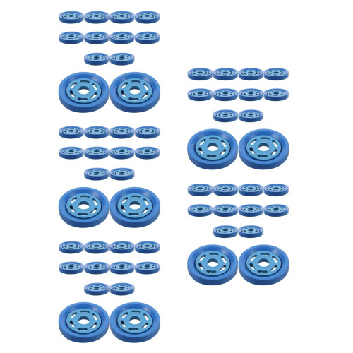 60Sets Blue Fishing Net Hand Rings - Easy Install Cast Net Accessory 2